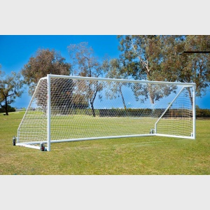 8' x 24' Deluxe Pro Soccer Goals w/Clip Channel (PAIR)