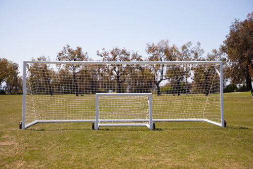 6'6" x 18'6" Deluxe European Aluminum Goal (PAIR)