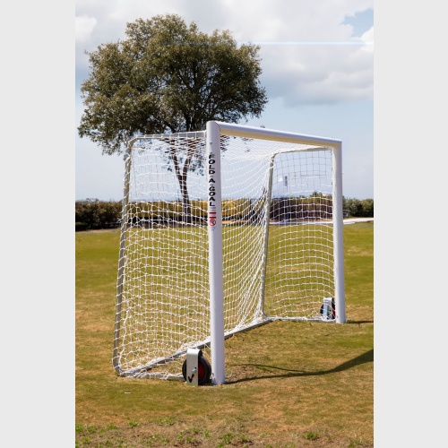 6'7" X 9'10" New Official Futsal Goal 4" Round With Built-in Clip channel  (PAIR)