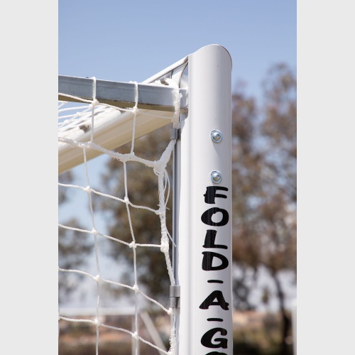 6'7" X 9'10" New Official Futsal Goal 4" Round With Built-in Clip channel  (PAIR)