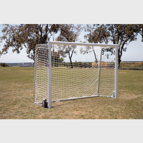 6'7" X 9'10" New Official Futsal Goal 4" Round With Built-in Clip channel  (PAIR)