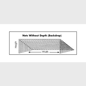 8' x 24'  - 3mm or 4mm Replacement Nets Without  Depth