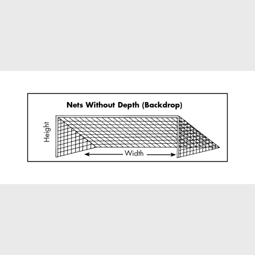 8' x 24'  - 3mm or 4mm Replacement Nets Without  Depth