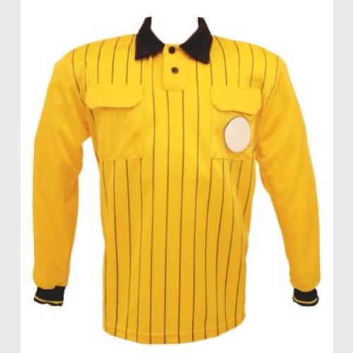 Classic  Referee Shirt  Long Sleeve Yellow