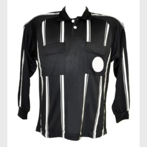 Standard Referee Shirt - Long  Sleeve Black