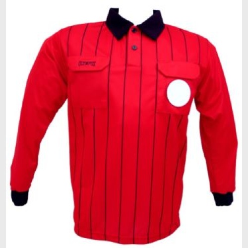 Classic  Referee Shirt  Long Sleeve Red