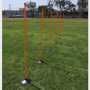 Weighted Rubber Base Agility Poles