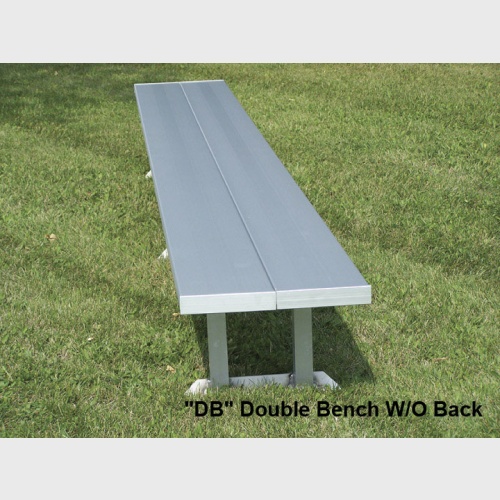 Portable Aluminum Bench (DoubIe Wide) Without Back