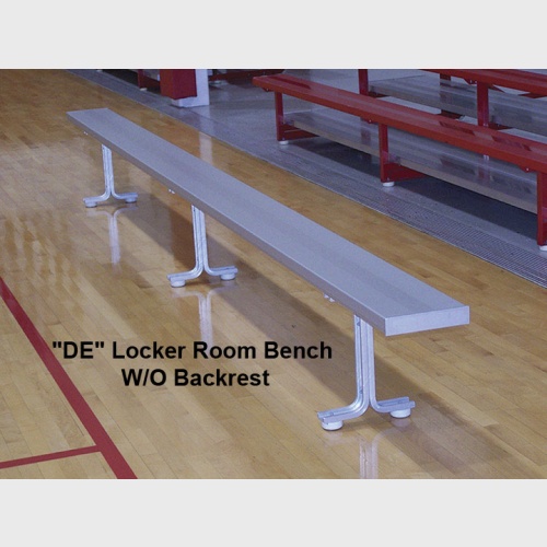 Aluminum Locker Room Bench Without Backrest