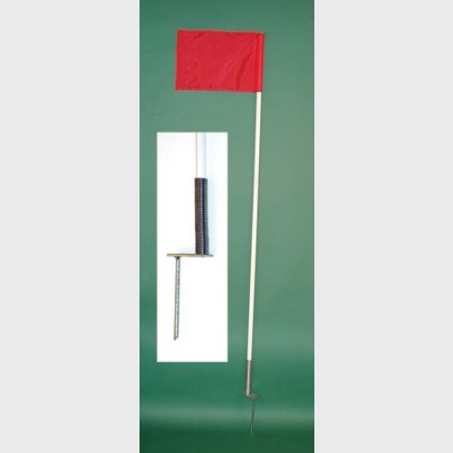 Spike Tip Spring Base Corner Flags - Set of 4