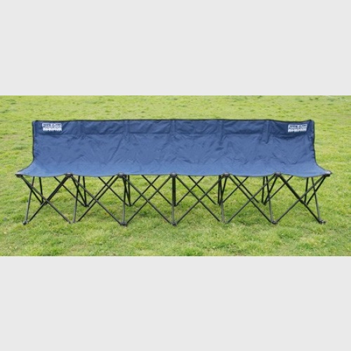 Folding Sports Bench - 6 Seaters with Back - Royal Blue