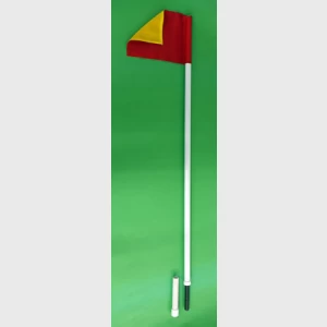 Spring Base Permanent Corner Flags with Ground Sleeves